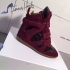 Isabel Marant sneakers burgundy and black